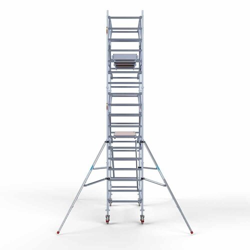 Rollgerüst komplett 90 x 250 x 6,2 m Arbeitshöhe + beidseitiges Frontgeländer Euroscaffold Rollgerüst komplett 90 x 250 x 6,2 m Arbeitshöhe + beidseitiges Frontgeländer