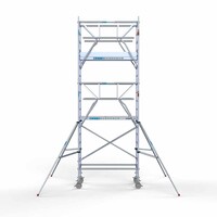 Euroscaffold Rollgerüst komplett 90 x 190 x 6,2m Arbeitshöhe + beidseitiges Frontgeländer