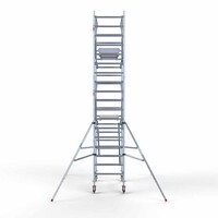 Euroscaffold Rollgerüst komplett 90 x 190 x 6,2m Arbeitshöhe + beidseitiges Frontgeländer