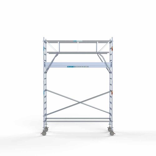 Rollgerüst komplett 90 x 305 x 5,2 m Arbeitshöhe + beidseitiges Frontgeländer Euroscaffold Rollgerüst komplett 90 x 305 x 5,2 m Arbeitshöhe + beidseitiges Frontgeländer