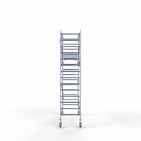 Euroscaffold Rollgerüst komplett 90 x 305 x 5,2 m Arbeitshöhe + beidseitiges Frontgeländer