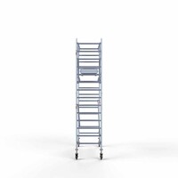 Euroscaffold Rollgerüst komplett 90 x 250 x 5,2 m Arbeitshöhe + beidseitiges Frontgeländer