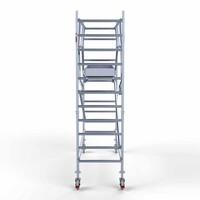 Euroscaffold Rollgerüst komplett 90 x 305 x 4,2 m Arbeitshöhe + beidseitiges Frontgeländer