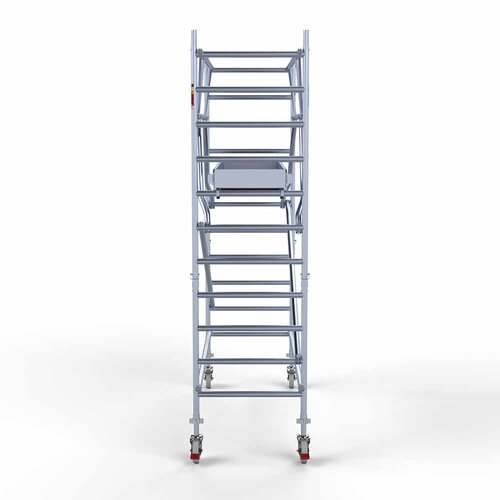 Euroscaffold Rollgerüst Kompletter Carbonboden 90 x 250 x 4,2m Arbeitshöhe + beidseitiges Frontgeländer