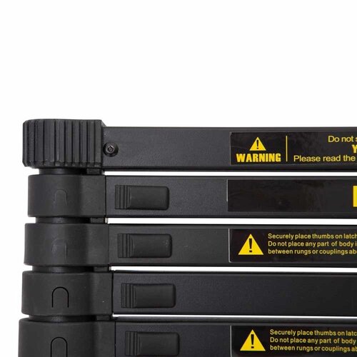 Teleskopleiter schwarz 3,8 Meter Panthera Teleskopleiter schwarz 3,8 Meter