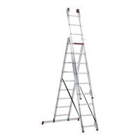 Altrex Altrex All Round dreiteilige Leiter unbeschichtet 3x9 Stufen