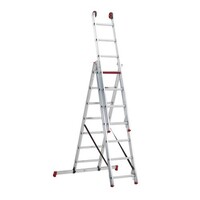 Altrex Altrex All Round dreiteilige Leiter unbeschichtet 3x7 Stufen