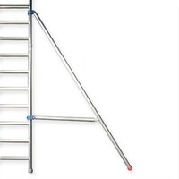 Euroscaffold Zimmergerüst 75x190x 4,7m Arbeitshöhe inkl. Stabilisator verstellbare Lenkrollen für Rollgerüste