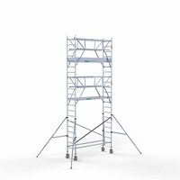 Euroscaffold Rollgerüst komplett 75 x 250 x 7,2m inkl. leichter Plattform + doppeltem Frontgeländer