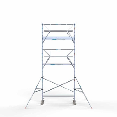 Euroscaffold Rollgerüst komplett 75 x 250 x 7,2m inkl. leichter Plattform + doppeltem Frontgeländer