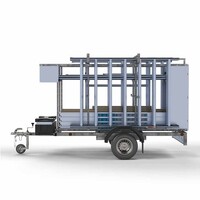 Euroscaffold Abschließbarer Gerüstanhänger + Basis Rollgerüst 135 x 190 x 8,2 Meter