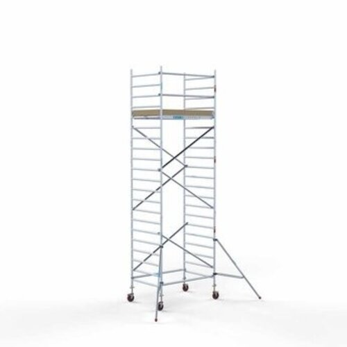 Euroscaffold Abschließbarer Gerüstanhänger + Basis Rollgerüst 135 x 190 x 7,2 Meter