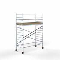 Euroscaffold Abschließbarer Gerüstanhänger + Basis Rollgerüst 135 x 305 x 5,2 Meter