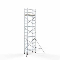 Euroscaffold Abschließbarer Gerüstanhänger + Basis-Rollgerüst 90 x 190 x 9,2 Meter