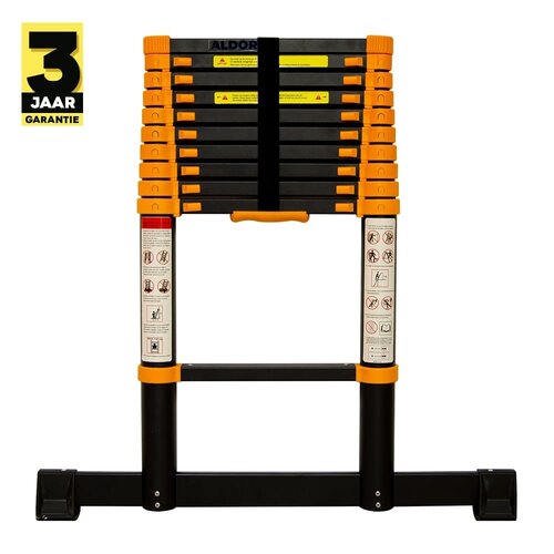 Teleskopleiter 3,2 Meter - Schwarz Teleskopleiter 3,2 Meter - Schwarz