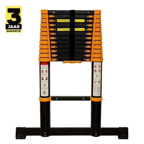 Teleskopleiter 3,8 Meter - Schwarz