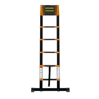 Teleskopleiter 3,8 Meter - Schwarz