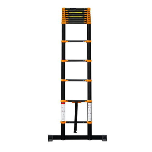 Teleskopleiter 3,8 Meter - Schwarz