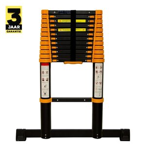 Teleskopleiter 4,4 Meter - Schwarz Teleskopleiter 4,4 Meter - Schwarz