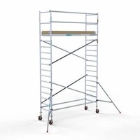 Euroscaffold Abschließbarer Gerüstanhänger + Basis Rollgerüst 90 x 305 x 6,2 Meter