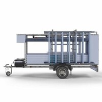 Euroscaffold Abschließbarer Gerüstanhänger + Basis Rollgerüst 75 x 305 x 9,2 Meter