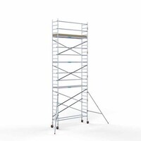 Euroscaffold Abschließbarer Gerüstanhänger + Basis Rollgerüst 75 x 305 x 9,2 Meter