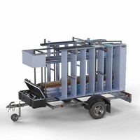 Euroscaffold Abschließbarer Gerüstanhänger + Basis Rollgerüst 75 x 190 x 8,2 Meter