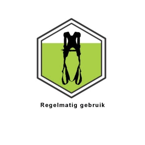 Kratos Standard Gurtzeug Gerüst Set mit 2 Haken