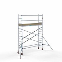 Euroscaffold Abschließbarer Gerüstanhänger + Basis Rollgerüst 75 x 305 x 5,2 Meter