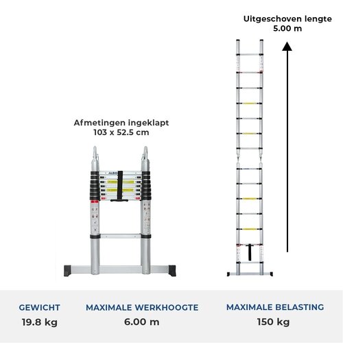 Klappleiter 5,0 Meter