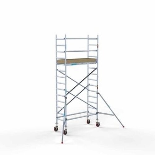 Euroscaffold Abschließbarer Gerüstanhänger + Basis Rollgerüst 75 x 190 x 5,2 Meter