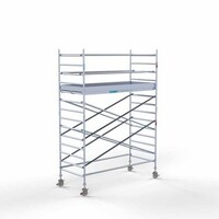 Euroscaffold Gerüstanhänger + Rollgerüst komplett 135 x 305 x 5,2 m Arbeitshöhe