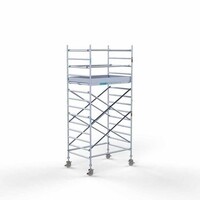 Euroscaffold Gerüstanhänger + Rollgerüst komplett 135 x 190 x 5,2 m Arbeitshöhe