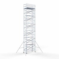 Euroscaffold Rollgerüst Komplett 135 x 305 x 14,2m Arbeitshöhe mit leichter Plattform