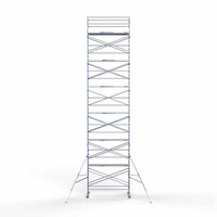 Euroscaffold Rollgerüst Komplett 135 x 305 x 14,2m Arbeitshöhe mit leichter Plattform