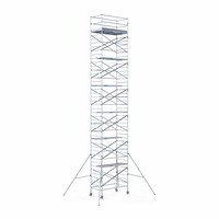 Euroscaffold Rollgerüst Komplett 135 x 250 x 14,2m Arbeitshöhe mit leichter Plattform