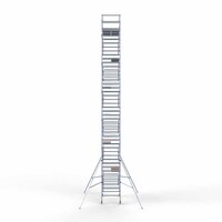 Euroscaffold Rollgerüst Komplett 135 x 250 x 14,2m Arbeitshöhe mit leichter Plattform