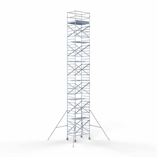 Euroscaffold Rollgerüst Komplett 135 x 190 x 14,2m Arbeitshöhe mit leichter Plattform