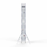 Euroscaffold Rollgerüst Komplett 135 x 190 x 14,2m Arbeitshöhe mit leichter Plattform