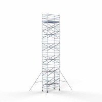 Euroscaffold Rollgerüst Komplett 135 x 250 x 13,2m Arbeitshöhe mit leichter Plattform