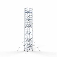 Euroscaffold Rollgerüst Komplett 135 x 190 x 13,2m Arbeitshöhe mit leichter Plattform