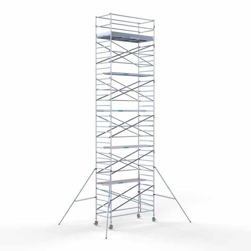 Euroscaffold Rollgerüst Komplett 135 x 305 x 12,2m Arbeitshöhe mit leichter Plattform