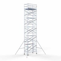 Euroscaffold Rollgerüst Komplett 135 x 250 x 12,2m Arbeitshöhe mit leichter Plattform