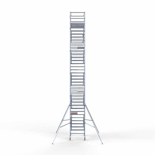 Euroscaffold Rollgerüst Komplett 135 x 190 x 12,2m Arbeitshöhe mit leichter Plattform