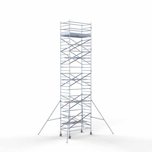 Euroscaffold Rollgerüst Komplett 135 x 250 x 11,2 m Arbeitshöhe mit leichter Plattform