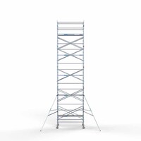 Euroscaffold Rollgerüst Komplett 135 x 250 x 11,2 m Arbeitshöhe mit leichter Plattform