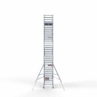 Euroscaffold Rollgerüst Komplett 135 x 250 x 11,2 m Arbeitshöhe mit leichter Plattform