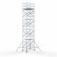 Euroscaffold Rollgerüst Komplett 135 x 190 x 10,2m Arbeitshöhe mit leichter Plattform