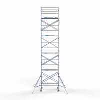 Euroscaffold Rollgerüst Komplett 135 x 190 x 10,2m Arbeitshöhe mit leichter Plattform