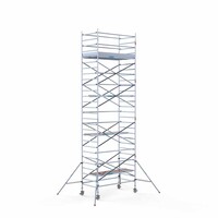 Euroscaffold Rollgerüst Komplett 135 x 250 x 9,2m Arbeitshöhe mit leichter Plattform